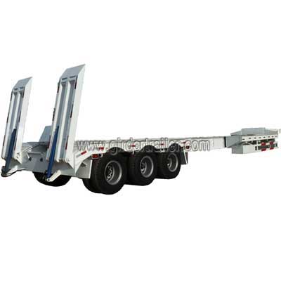 Extendable drop deck semi trailer,extend lowboy trailer for sale