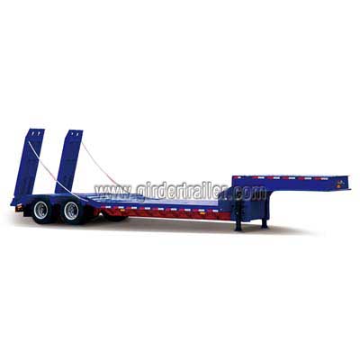 2 axles lowboy trailer ,drop deck trailer for sale