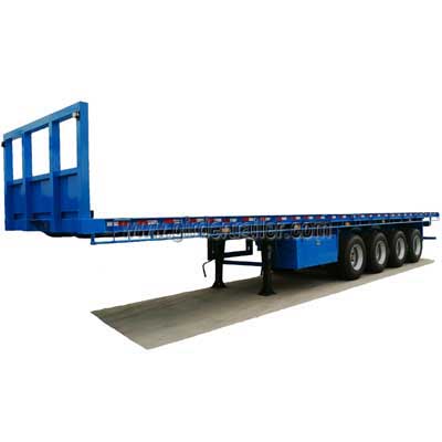 4 axles 40ft flatbed semi trailer ,quad axles 45foot container trailer