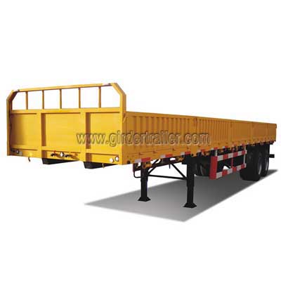 2 axles side wall semi trailer,Drop side trailer