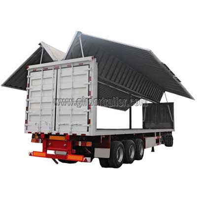 Wing open semi trailer,wing van trailer Wing open semi trailer,wing van trailer