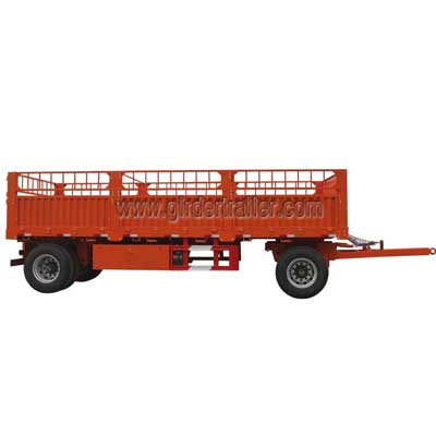 Fence draw bar trailer,cargo towing full trailer