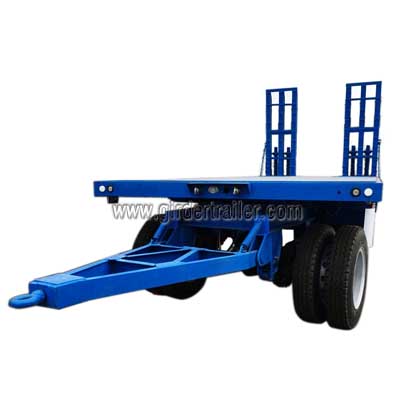 Draw bar low bed trailer,lowboy full trailer
