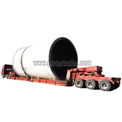 Heavy lift dolly tank transport trailer