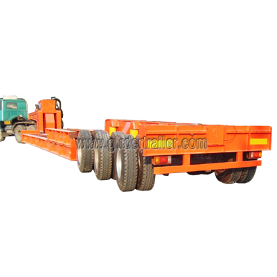 Lifting steering low bed trailer