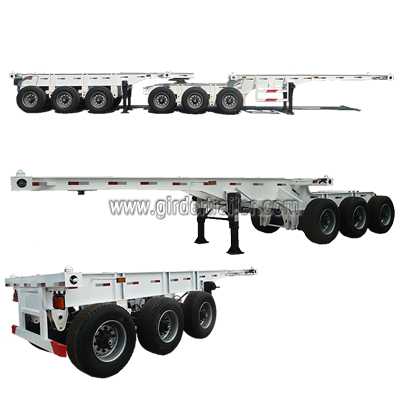 Super link 20ft skeleton trailer ,interlink container chassis