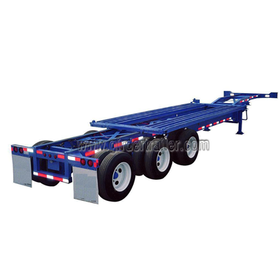 Sliding skeletal trailer for sale,tri axles slider extendable container chassis