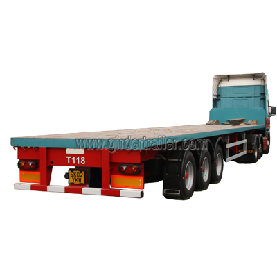 Cargo container flatbed semi trailer 