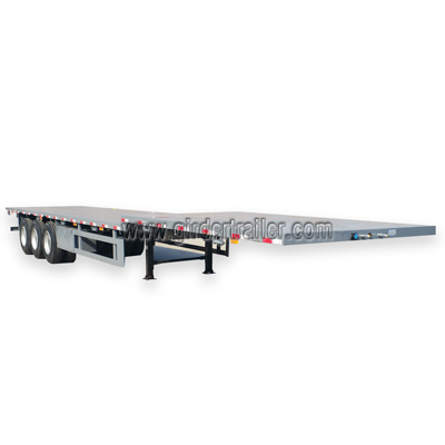 Step deck flatbed semi trailer,Step wise low flat bed trailer