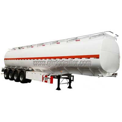 4 axles fuel oil tank semi trailer,65cbm tanker semi trailer
