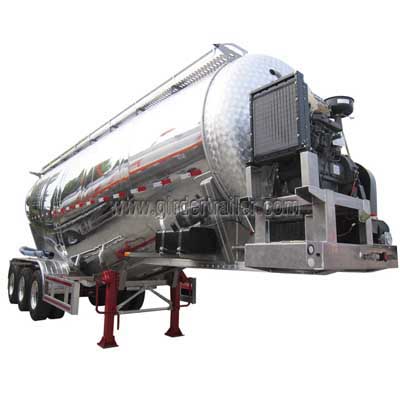 Aluminum Bulk cement tank semi trailer 