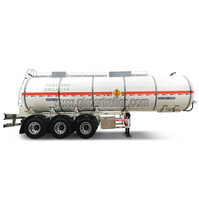 Chemical liquid tank trailer,corrosivity liquid transport tanker semi trailer
