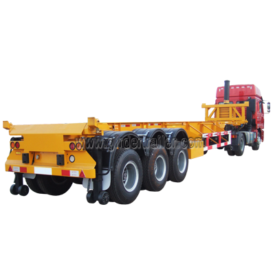 2/3 axles 40ft skeletal container dump semi trailer,30ft skeleton tipper trailer