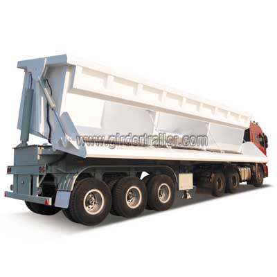Tri axles side tipper semi trailer
