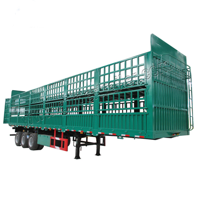 2 layer livestock trailer ,animals cattler semi trailer