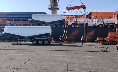 Bulk cement tank trailer
