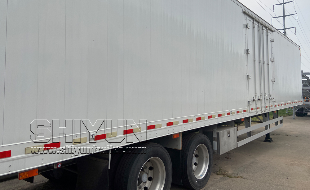 SHIYUN dry van semi trailer box trailer main photo
