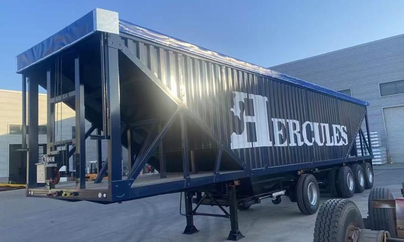 Hercules hopper silo trailer dark blue