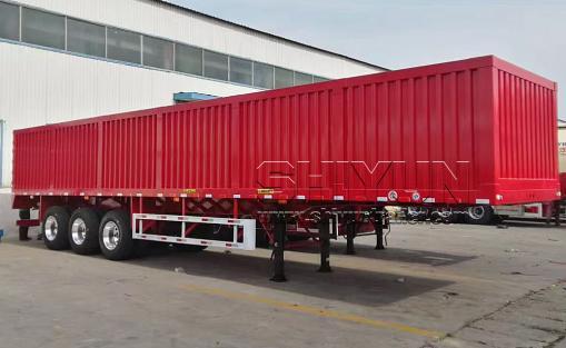 Carbon steel box trailer red