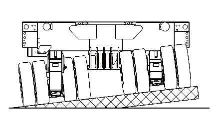 Modular trailer platform grid view drawing