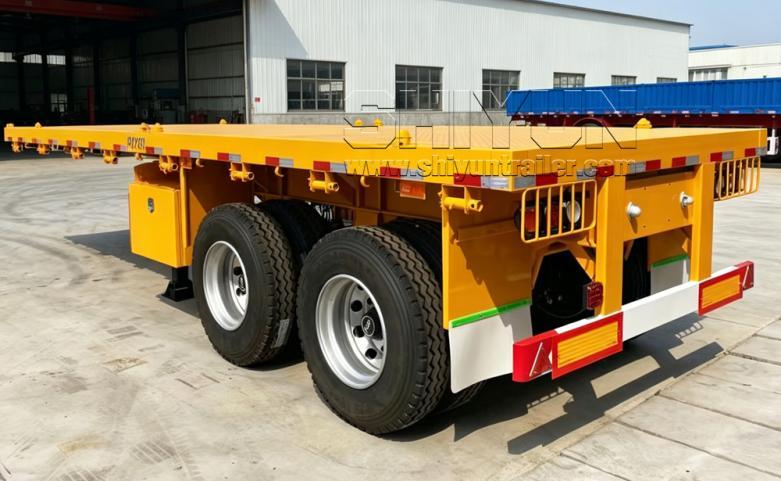 20ft flatbed trailer dual axle