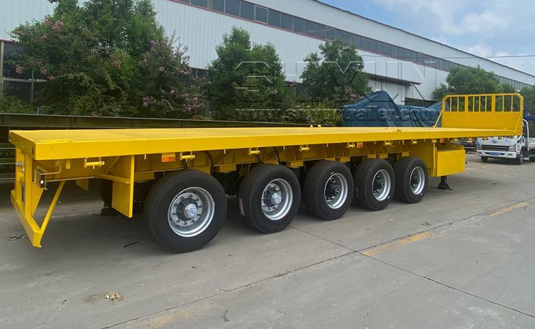5 axles flatbed trailer