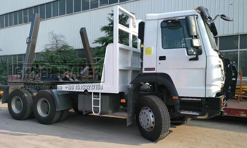 6x6 truck head white with front face defender