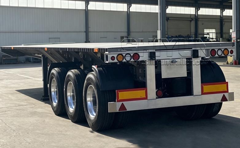 Aluminum flatbed semi trailer