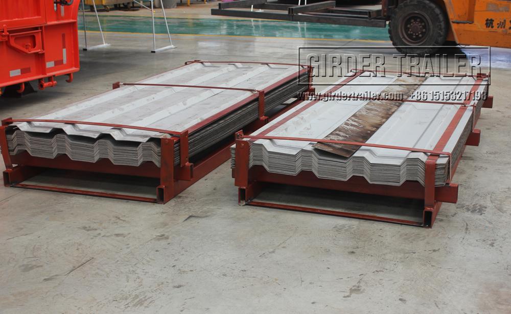 Livestock trailer corrugated bottom plate materials
