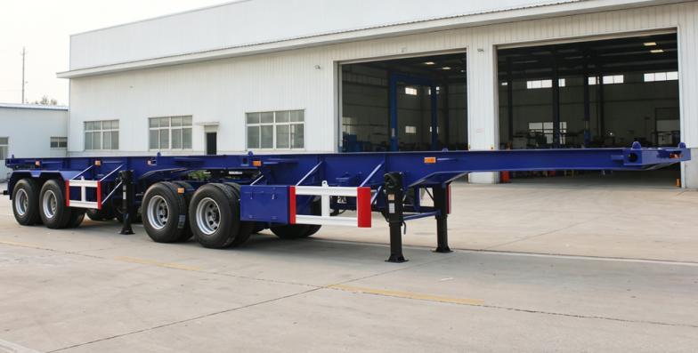Superlink skeletal container trailer photo one
