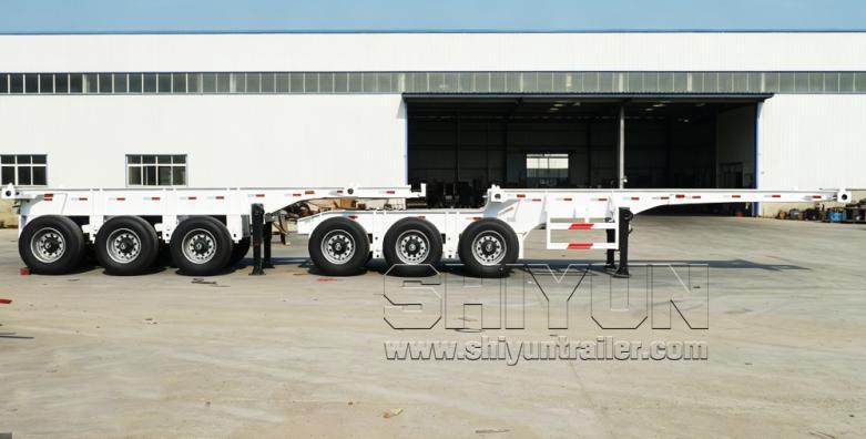 Superlink skeletal container trailer photo two