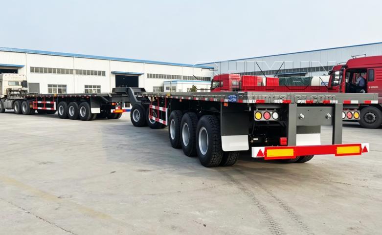 Superlink flatbed trailer road view