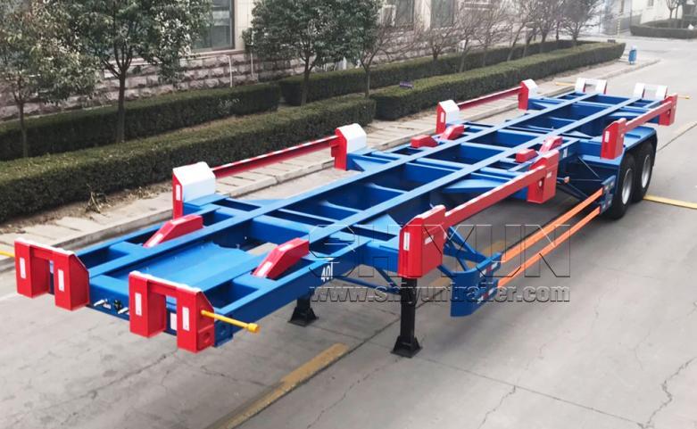 Terminal trailer bomb cart blue with red buffers