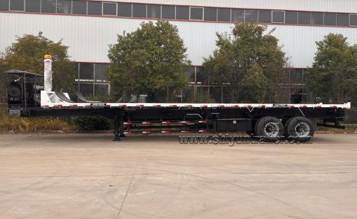 2 axles 40ft flatbed dump trailer