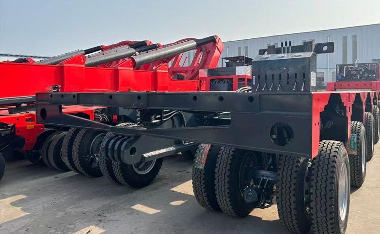 Wide platform modular trailer axle assembly