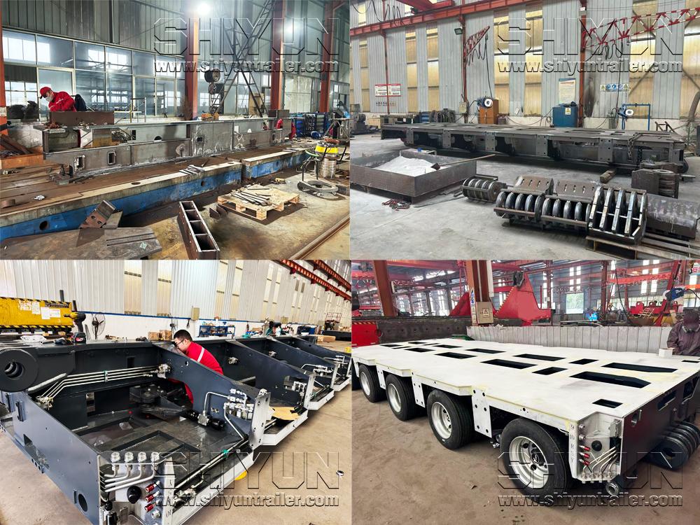 Frame welding, CNC machining and finished chassis production photos