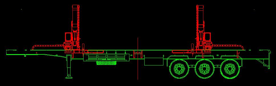 Side lifter crane movement schematic diagram
