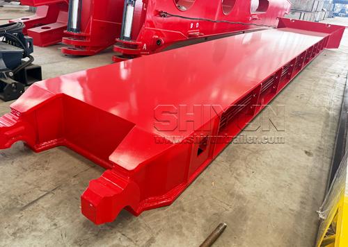 Red high girder bridge component
