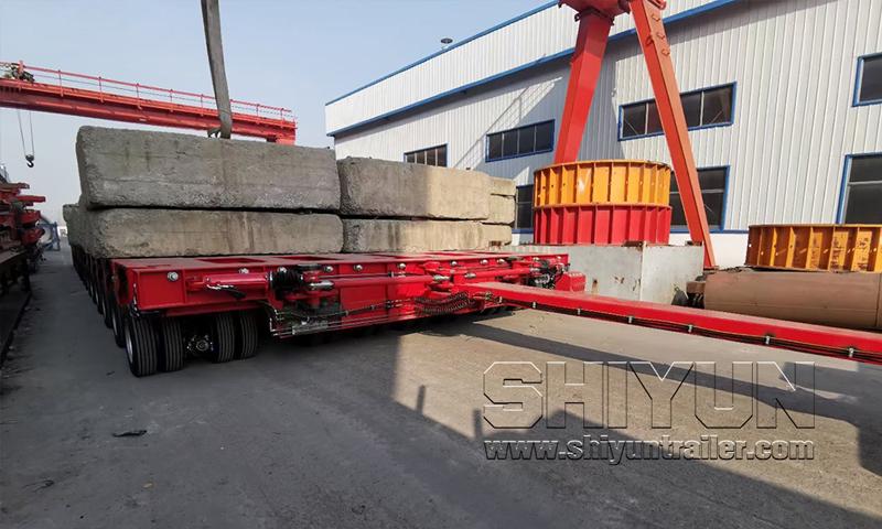 Long load turntable trailer example 1