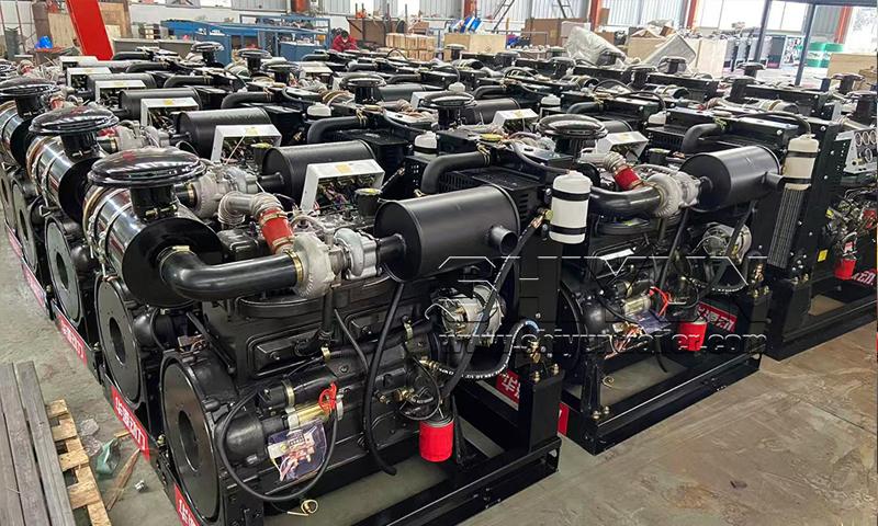 Power pack diesel engine units in production