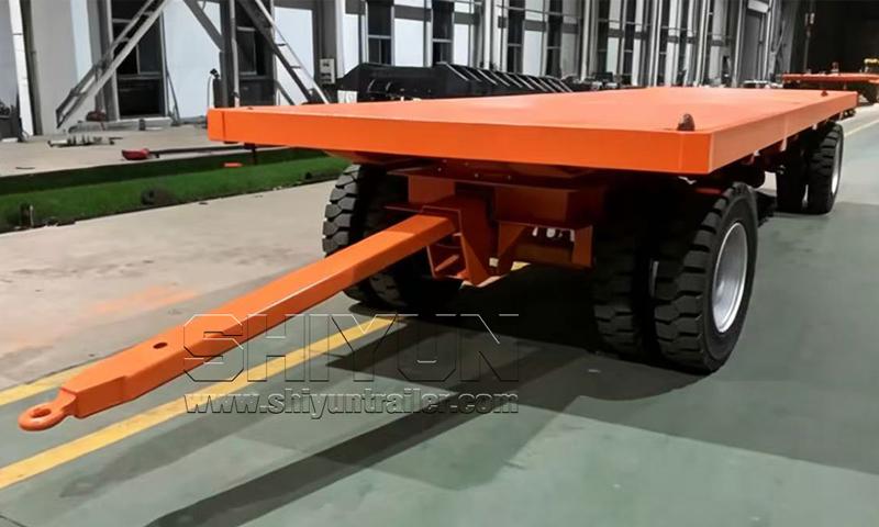 Flatbed draw bar trailer