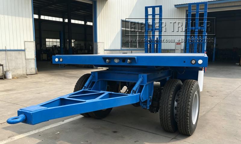 Low bed draw bar trailer drawbar and turntable