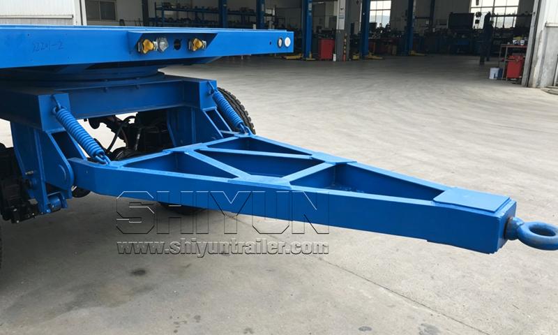 Low bed draw bar trailer side view